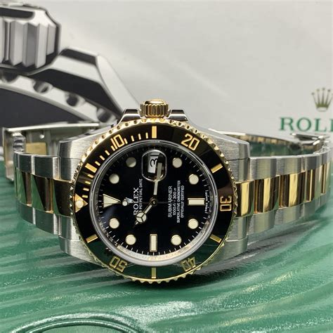 pre owned yellow gold rolex submariner|rolex submariner all gold price.